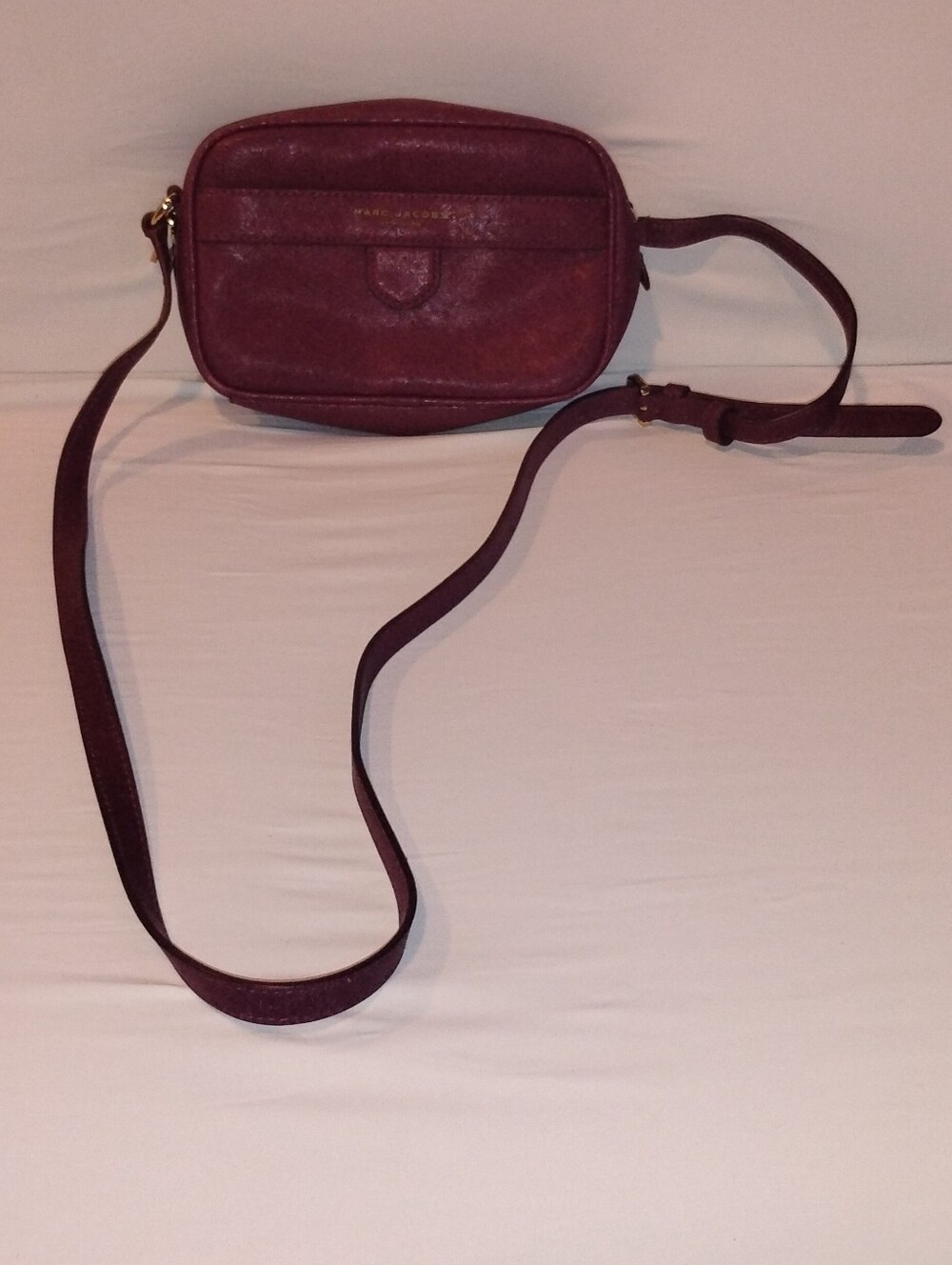 Marc Jacobs Burgundy Leather Crossbody Bag